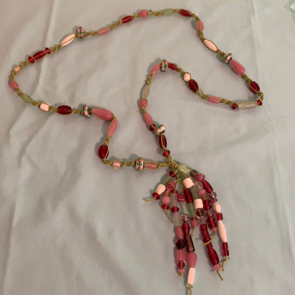 Beautiful macrame necklace